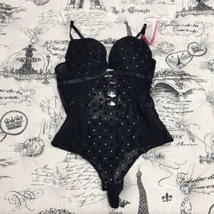 Black Fuchsia by Secret Lace Bodysuit